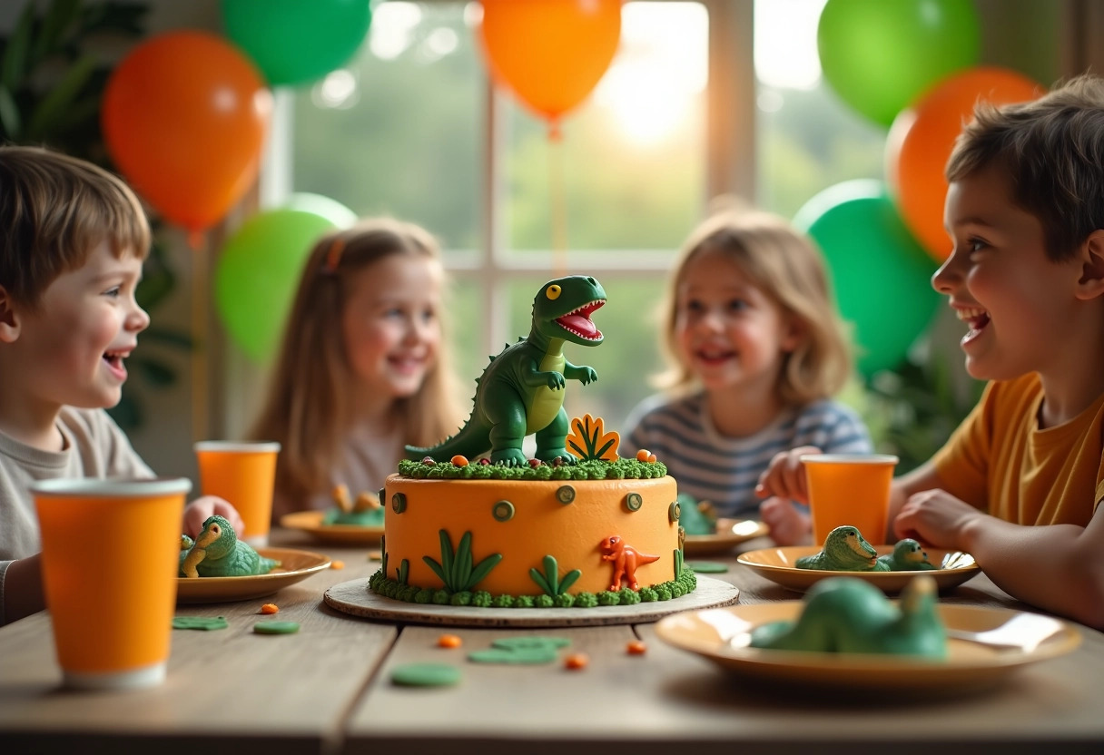 gâteau dinosaure